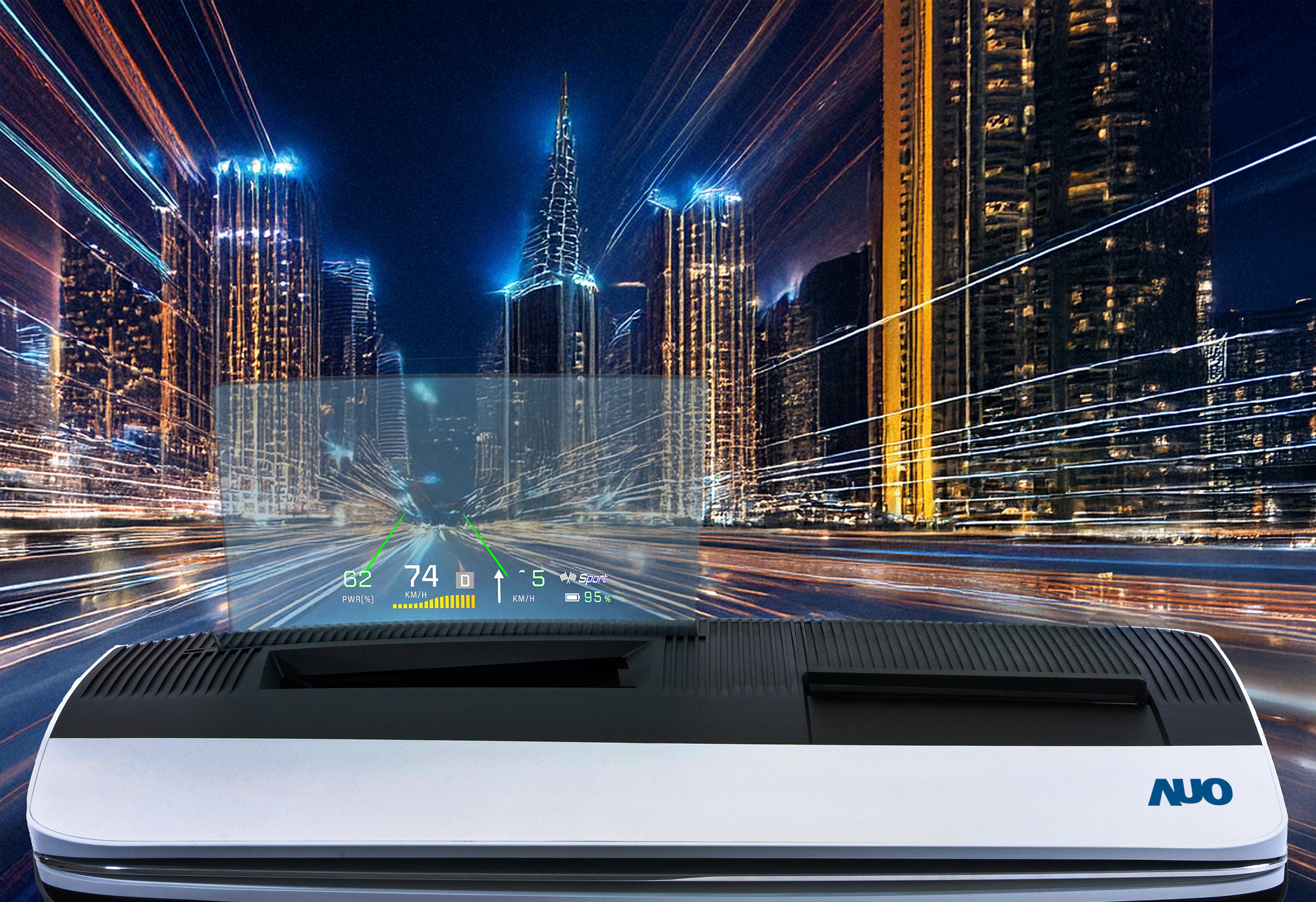 jinnianhui官网 - 金年会推出13吋Micro LED抬头显示器，提供高入眼亮度、高色彩饱和度的显示质量，在阳光下或黑暗中都清晰可见，并利用Micro LED模块体积小的优势，解决车用空间有限的痛点